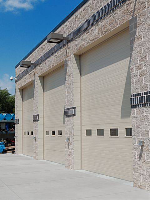 Insulated Sandwich Micro-Groove Commercial Garage Doors - Garage Door Services, Inc.