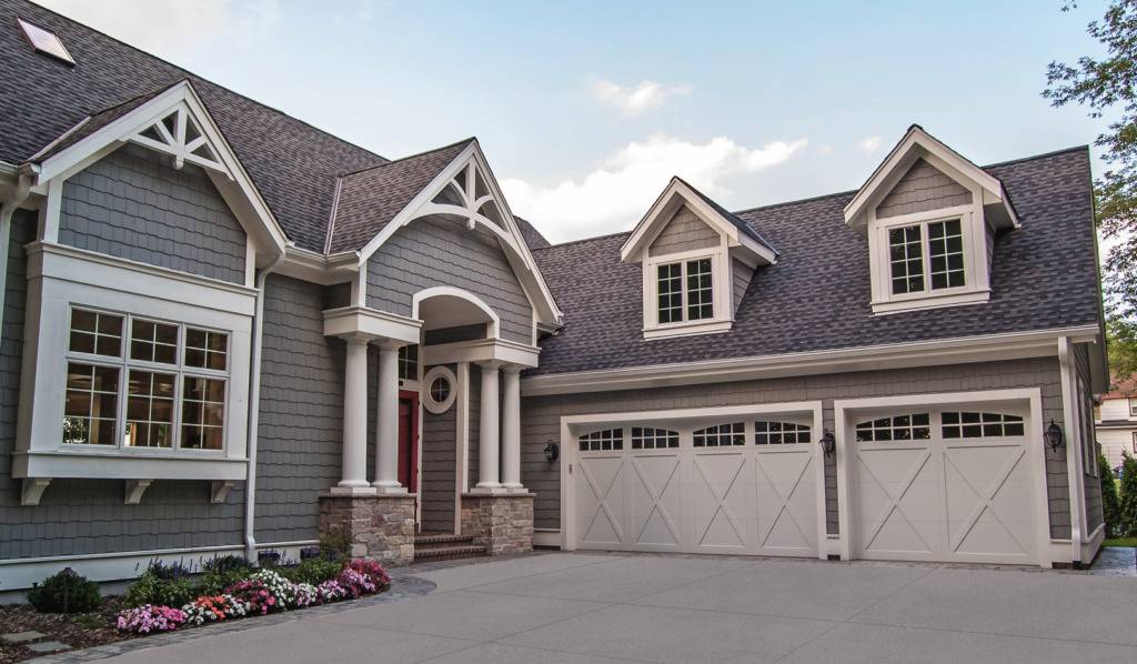 Overlay Carriage House Residential Garage Door - Garage Door Services, Inc.