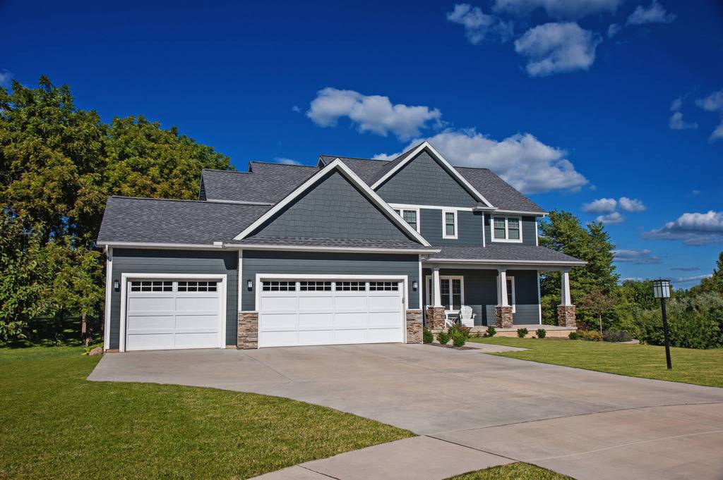 Overlay Recessed Panel Residential Garage Door - Garage Door Services, Inc.