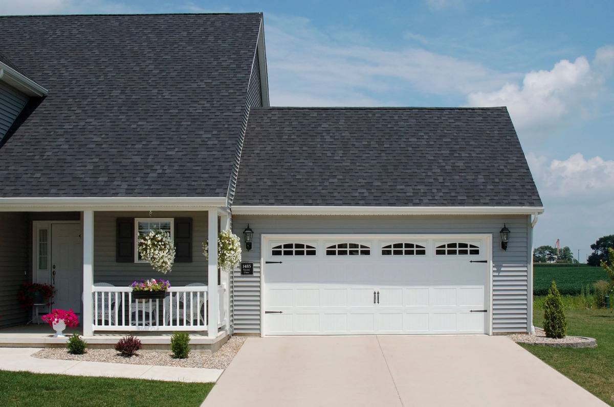 Stamped Carriage House Garage Door Garage Door Services, Inc.