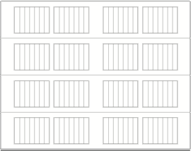 Accents Woodtones Garage Door stamped carriage house short