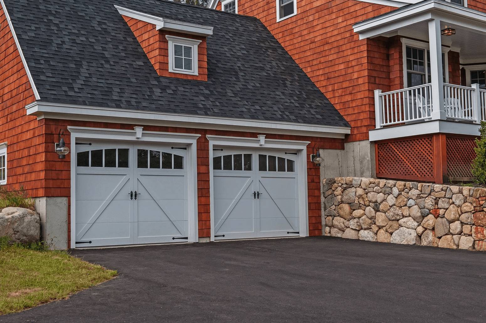 Overlay Carriage House Garage Door Garage Door Services, Inc.