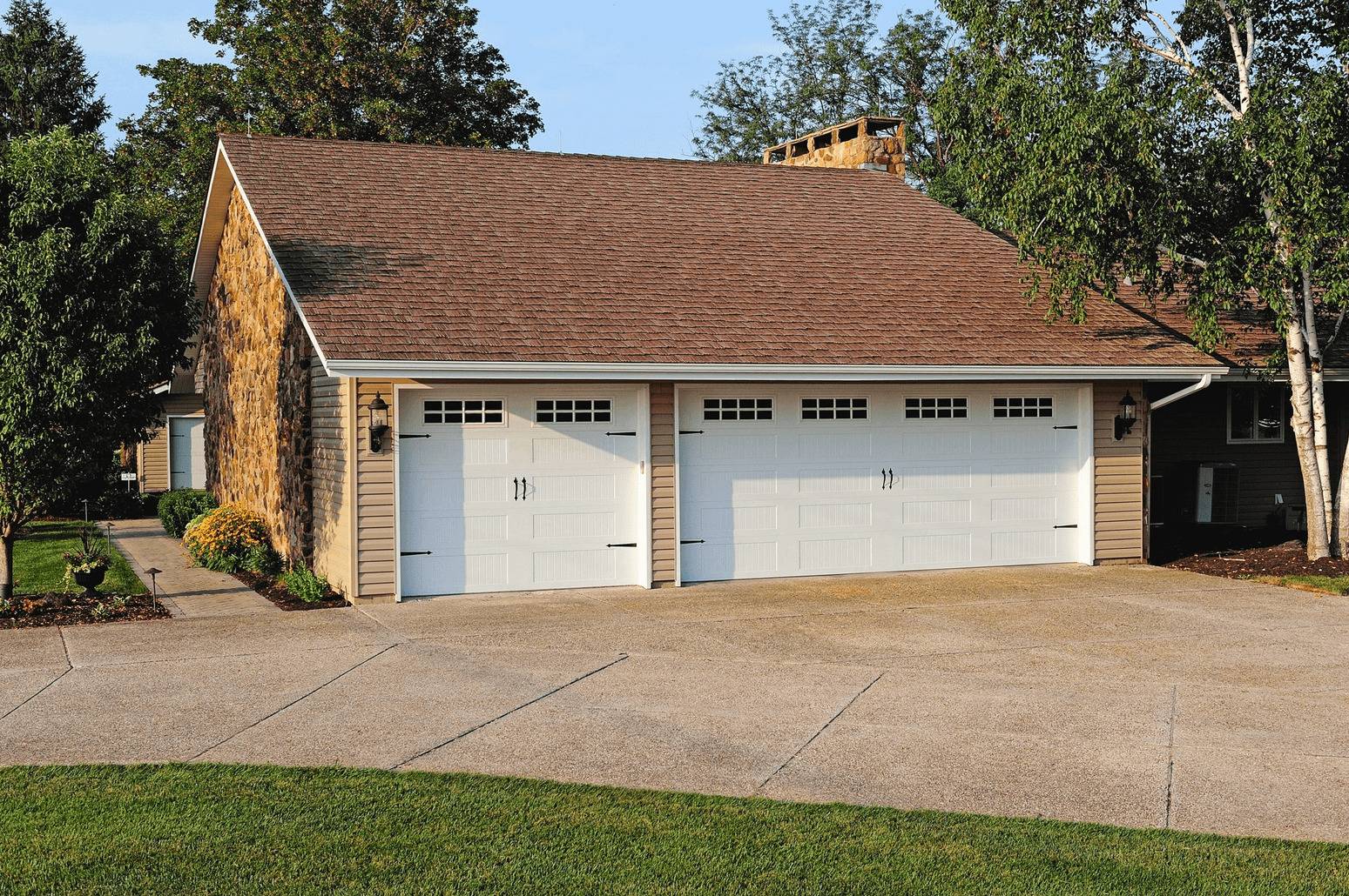 Stamped Carriage House Garage Door - Residential Garage Doors - Garage Door Services, Inc. Omaha