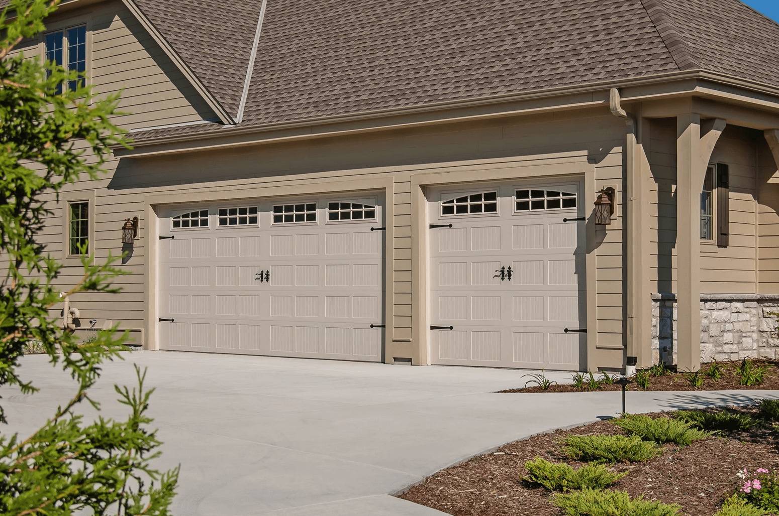 Stamped Carriage House Garage Door - Residential Garage Doors - Garage Door Services, Inc. Omaha